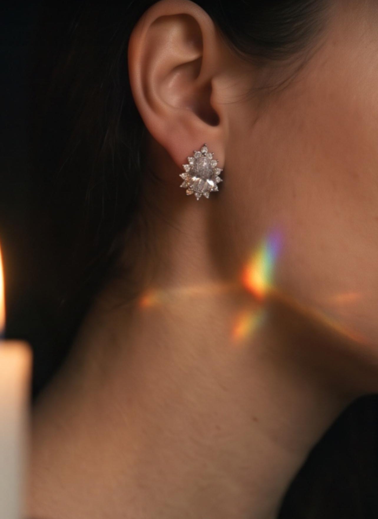 Moonlit Drops Studs - HYZORA