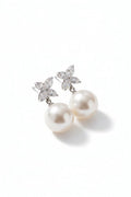 Pearl Blossom Earrings ( Silver)