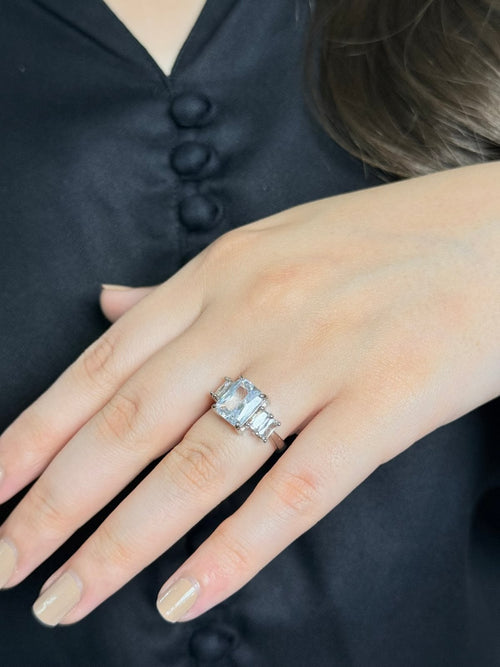 Crystal Crown Ring - Adjustable