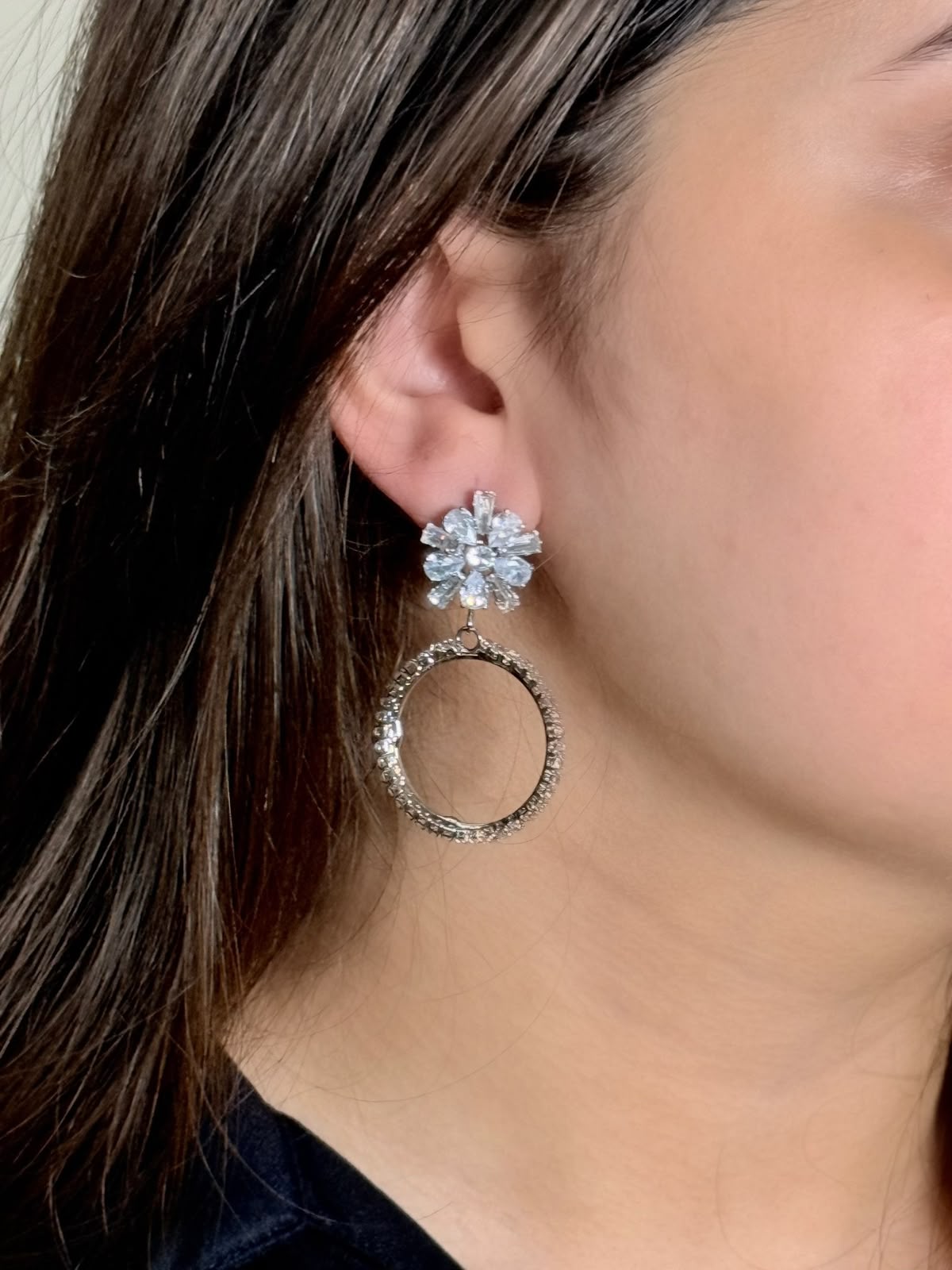 Twilight Ensemble Earrings ( Silver )