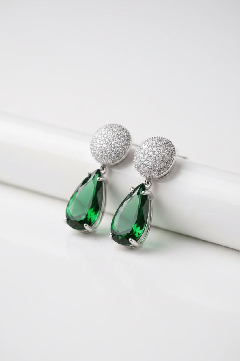 Emerald Dewdrop Earrings