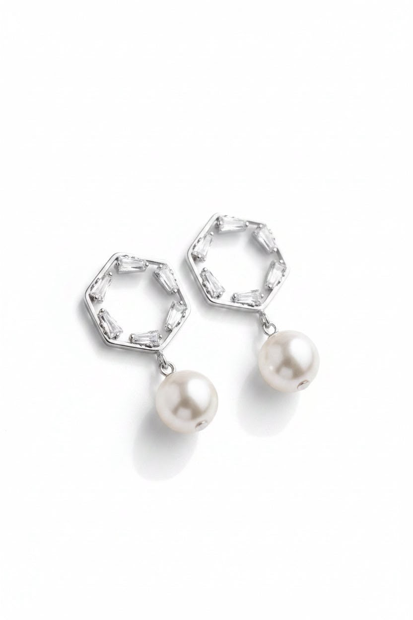 Cosmic Whisper Earrings ( Silver )