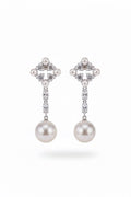 Serenade Pearls Earrings ( Silver )