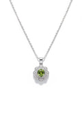 Green Gemstone Bloom Necklace