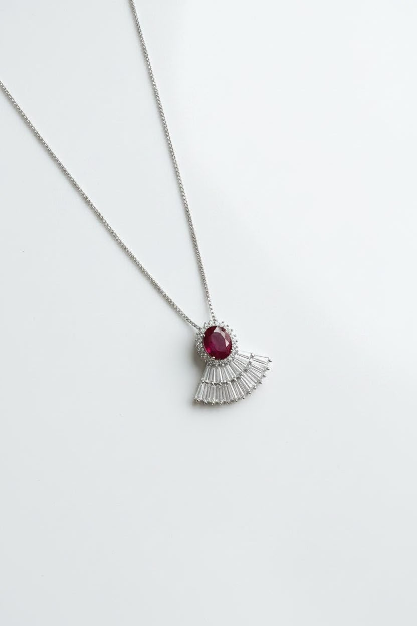 Ruby Flame Necklace