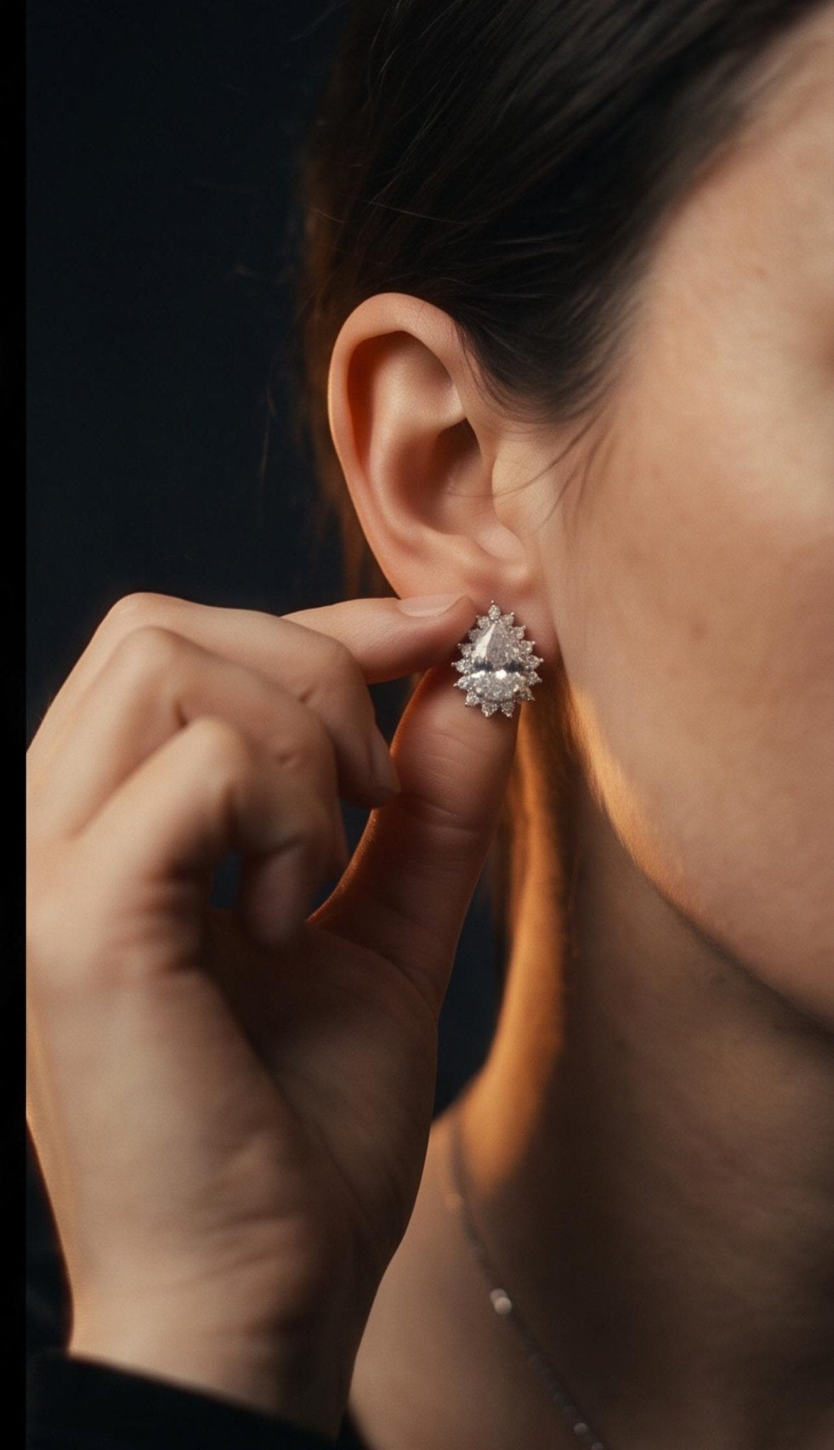 Moonlit Drops Studs - HYZORA