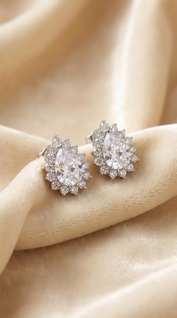 Moonlit Drops Studs - HYZORA