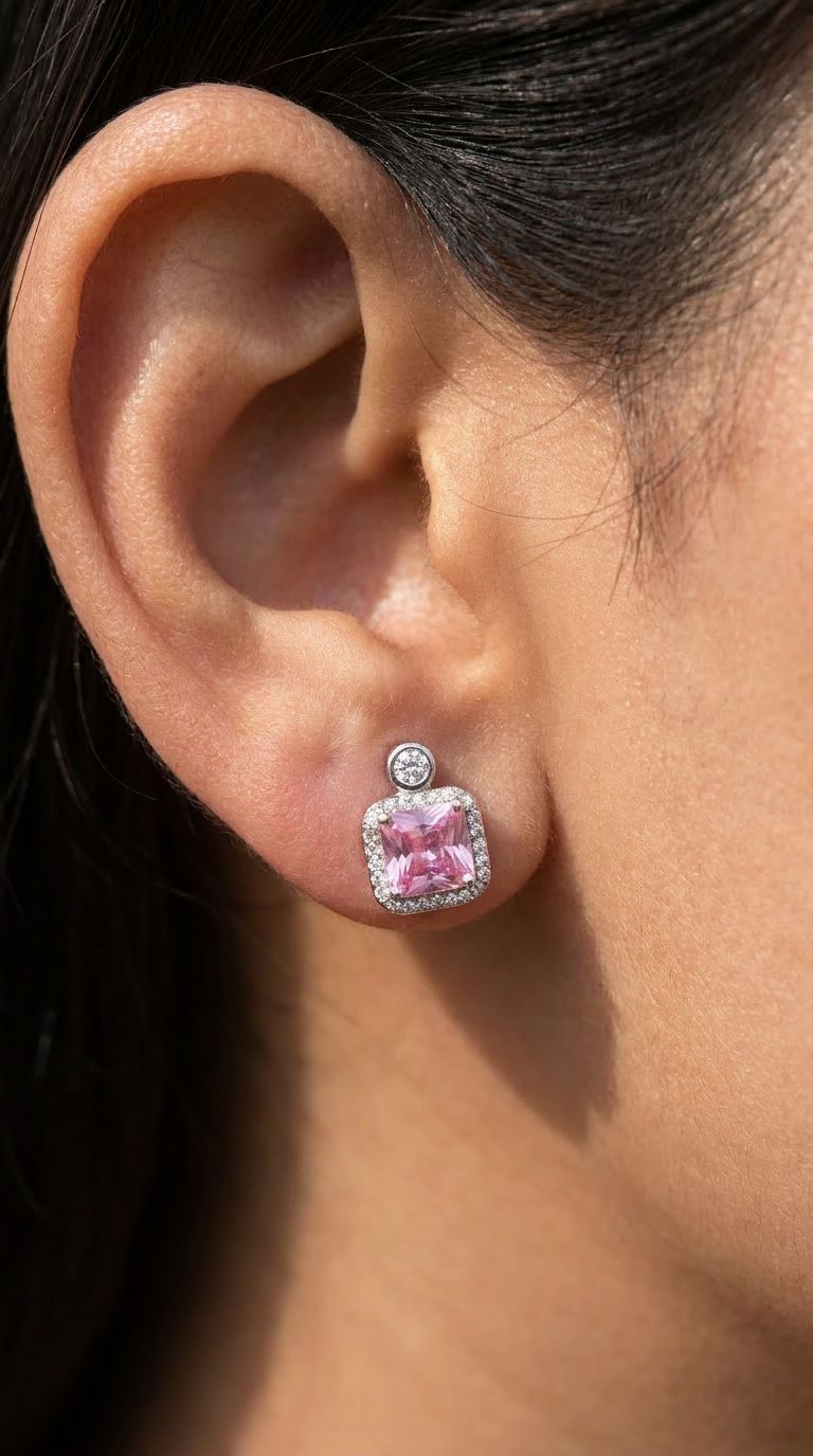 Pink Prism Studs - HYZORA