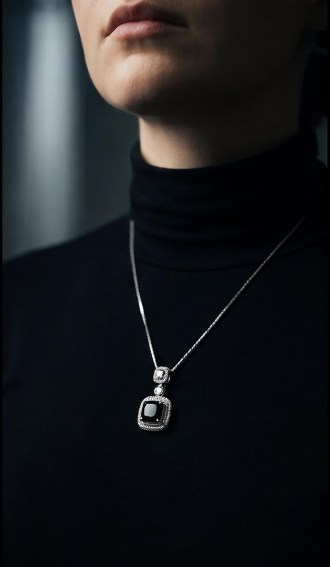 Twilight Crown Necklace ( Silver ) - HYZORA