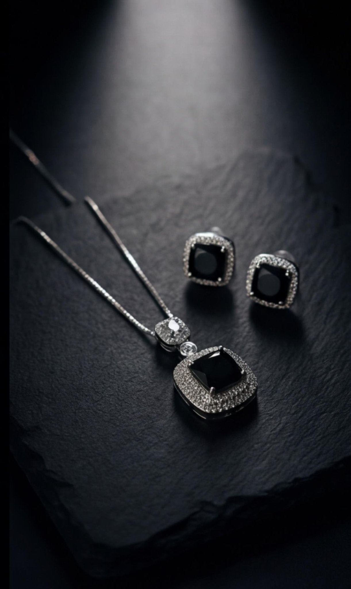 Twilight Crown Jewelry Set ( Silver ) - HYZORA